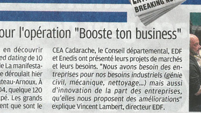 BOOSTE TON BUSINESS_LA PROVENCE_24 MAI