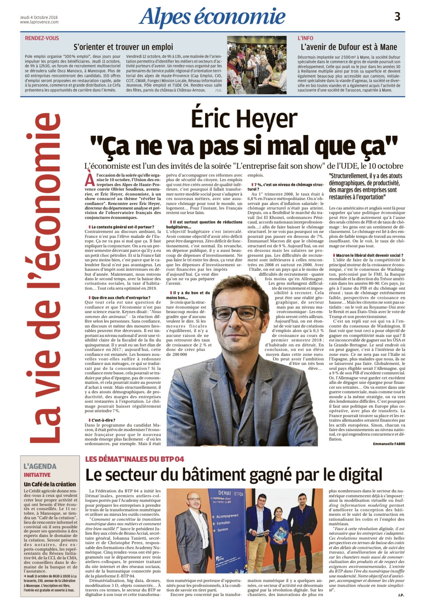Interview Eric Heyer La Provence_0410