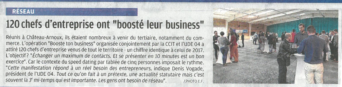 BOOSTE TON BUSINESS_LA PROVENCE 18 MAI